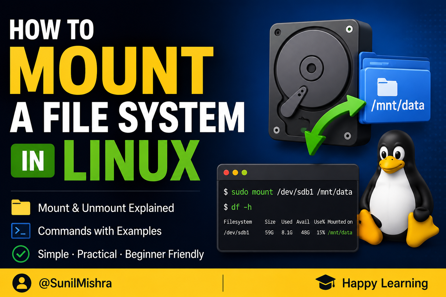 How to Mount a File System in Linux