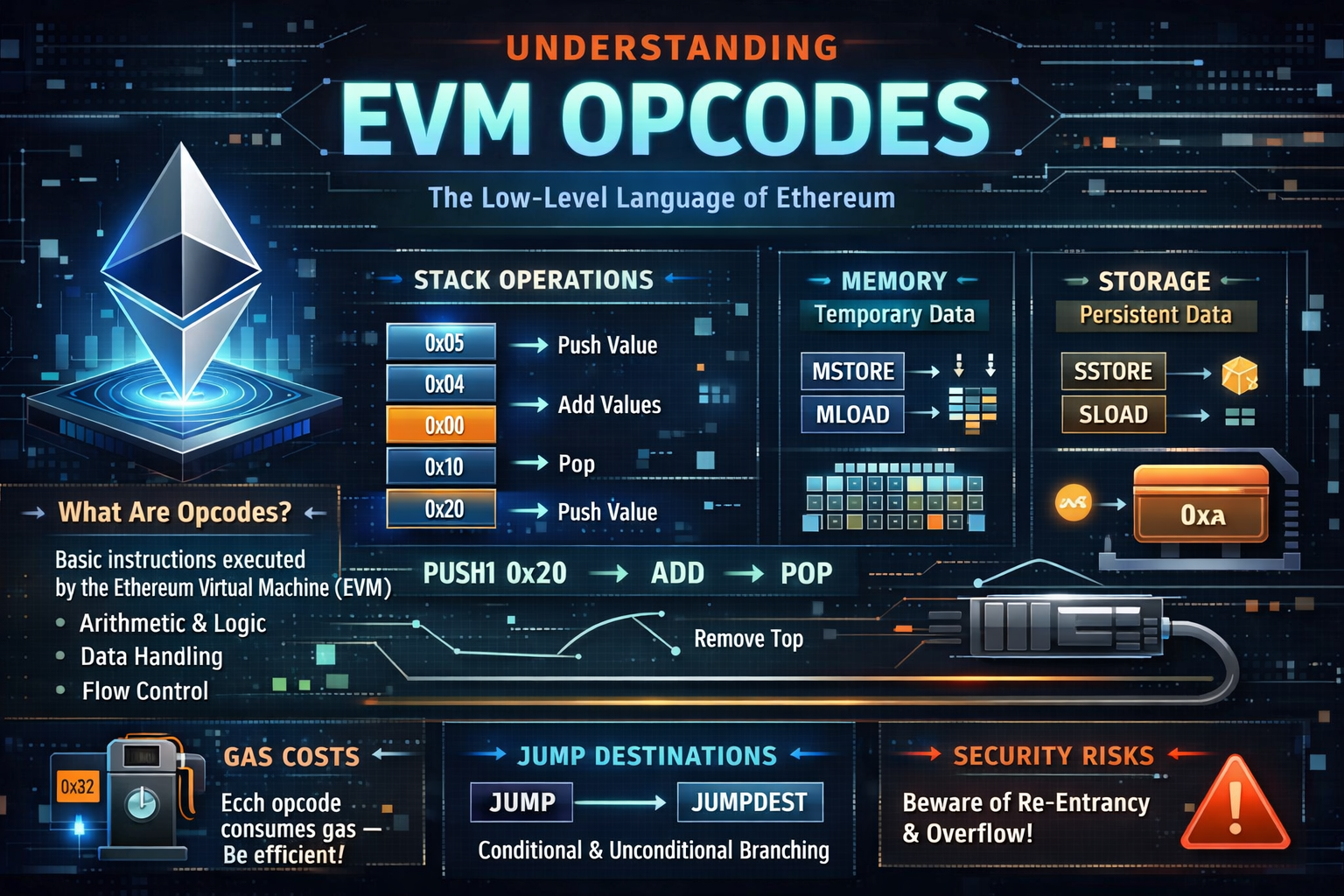 50 EVM Opcodes Every
Solidity Developer
Must Know