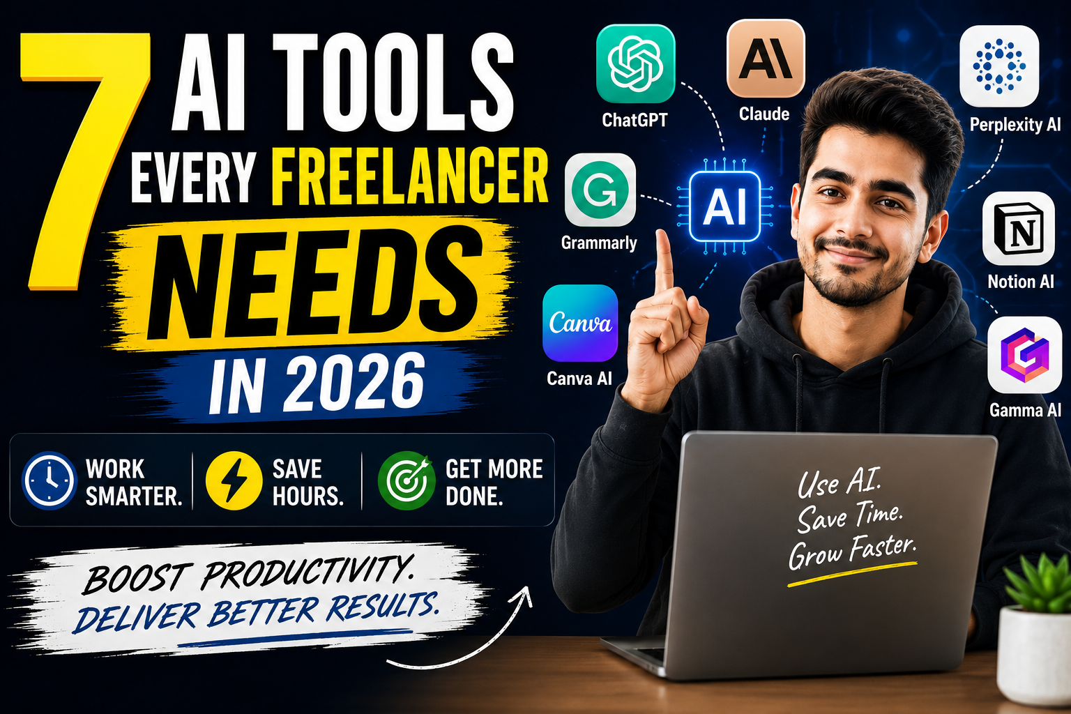 7 AI Tools Every Freelancer Should Learn in 2026 (To Work Smarter, Not Harder)