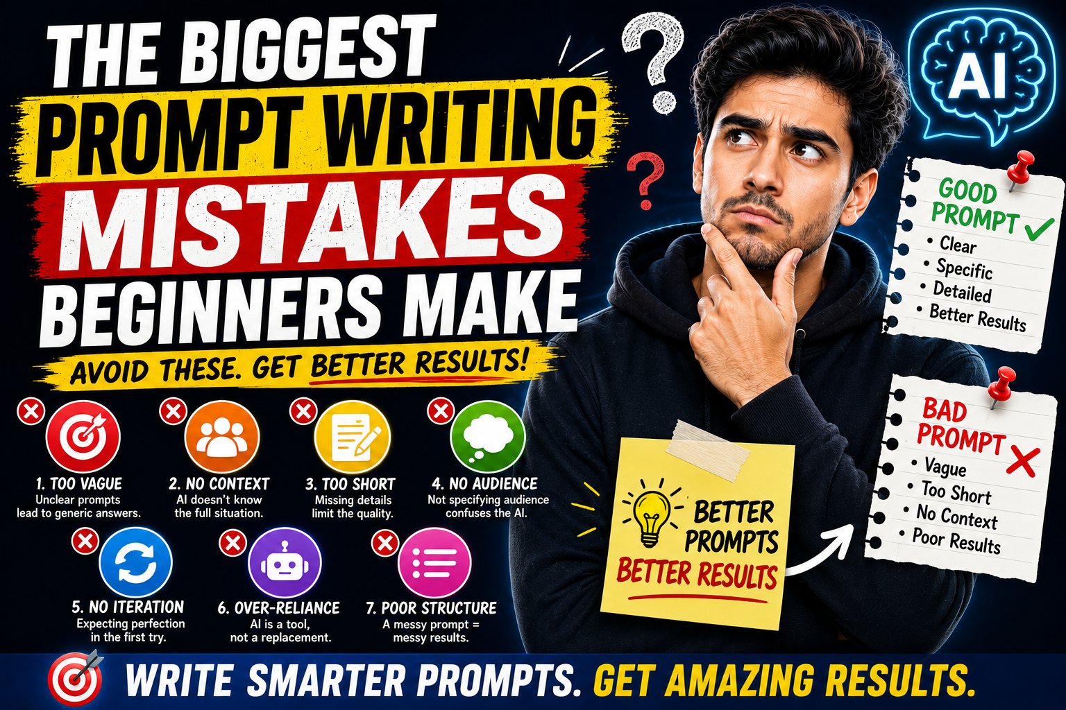 The Biggest Mistakes People Make When Writing Prompts for Artificial Intelligence