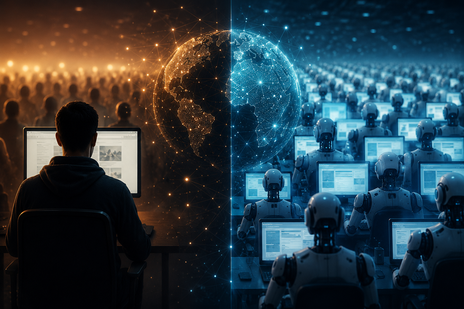 The Web Isn’t Human Anymore — It’s 8:1 Bots to People
