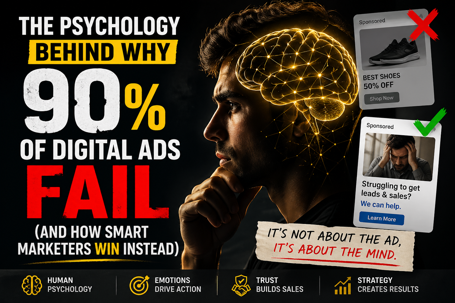 The Psychology Behind Why 90% of Digital Ads Fail (And How Smart Marketers Win Instead)