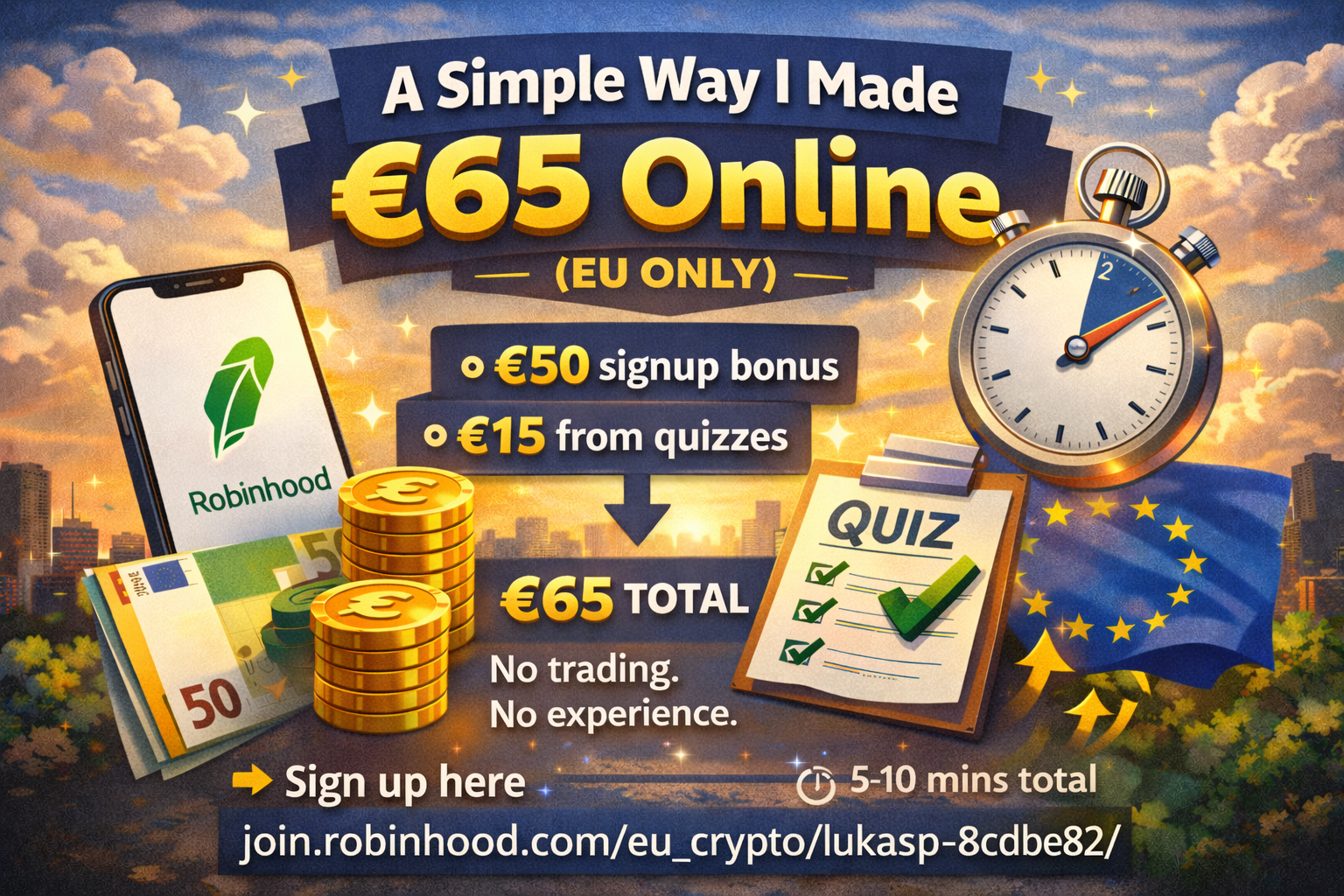  A Simple Way I Made €65 Online (EU Only)