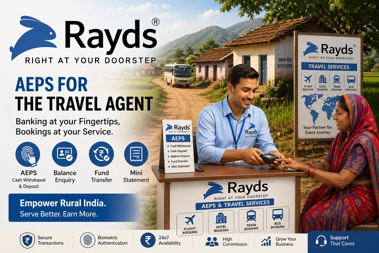 How AEPS Is Empowering Rural India’s Travel Agents — And Why Rayds Is Leading the Charge
