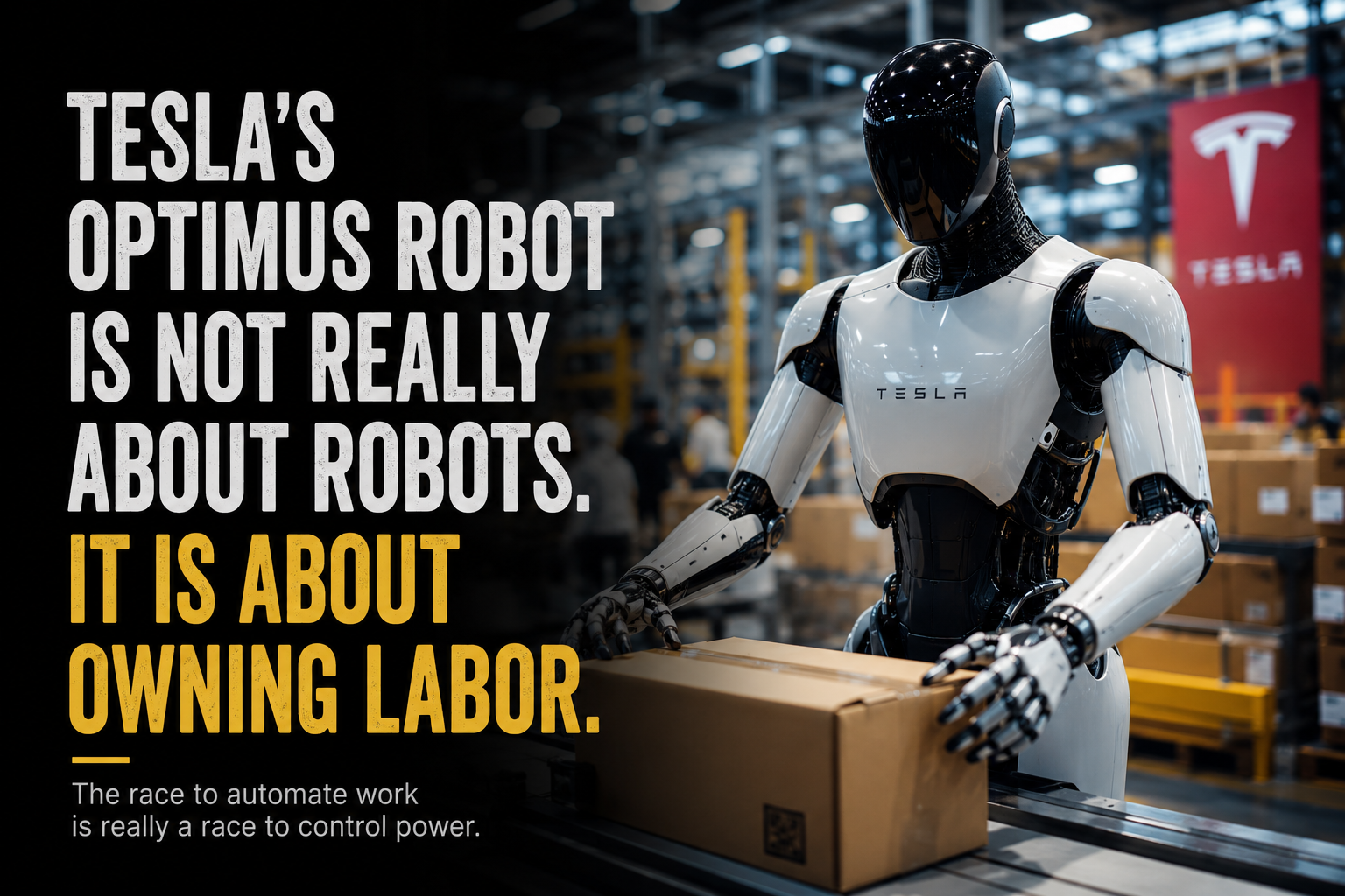 Tesla’s Optimus Robot Is Not Really About Robots. It Is About Owning Labour