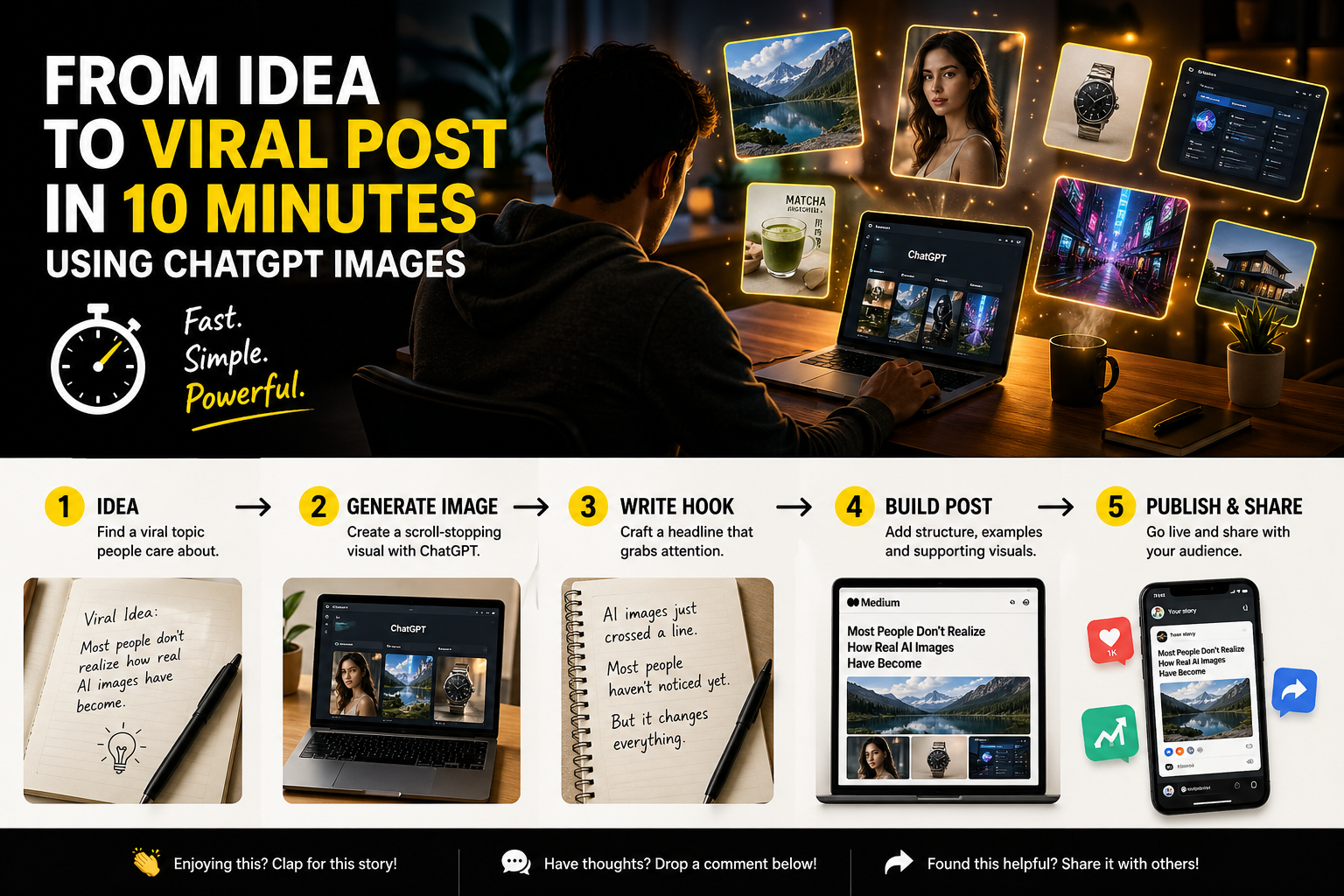 From Idea to Viral Post in 10 Minutes Using ChatGPT Images