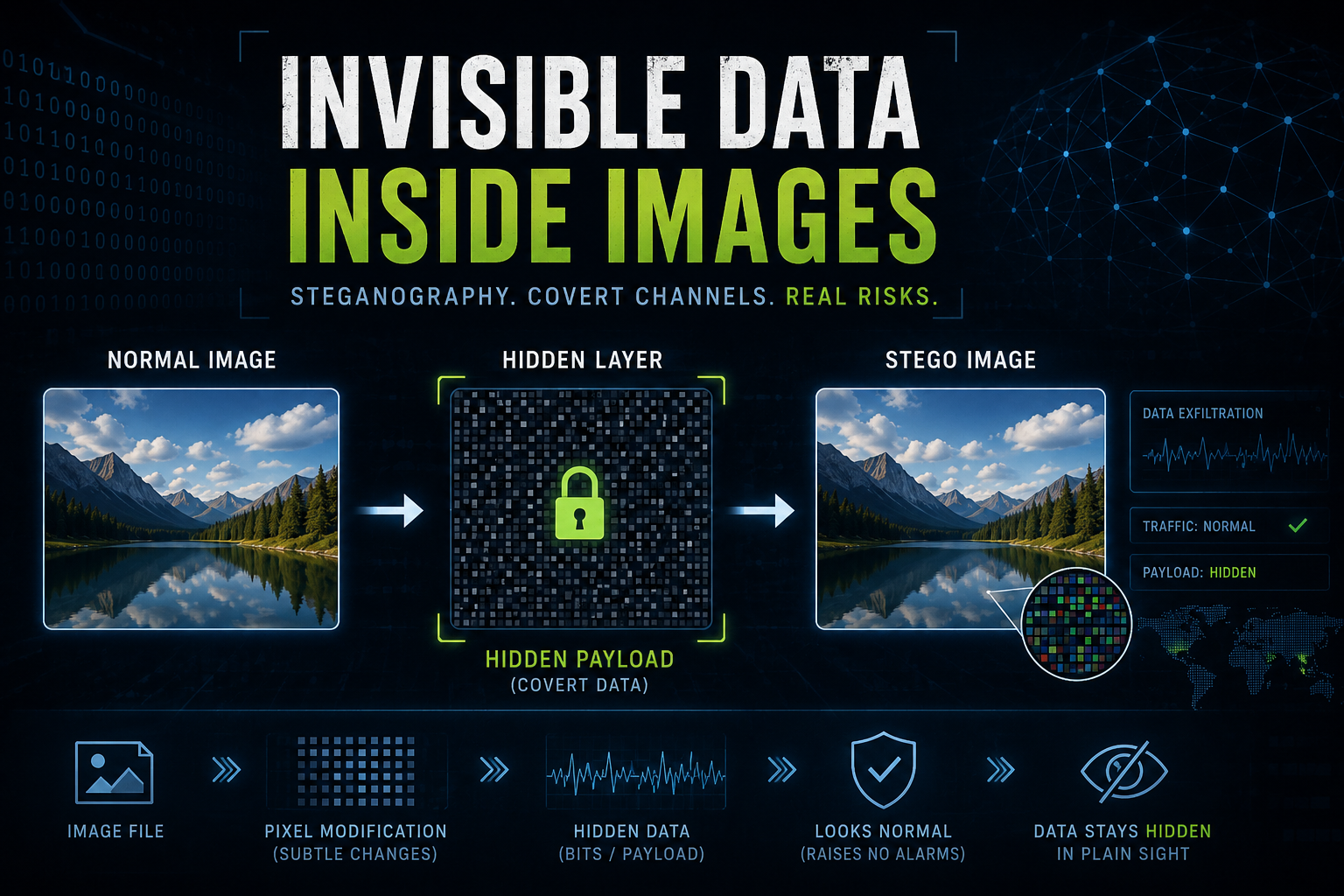 Neural Steganography: When Images Become Covert Data Channels