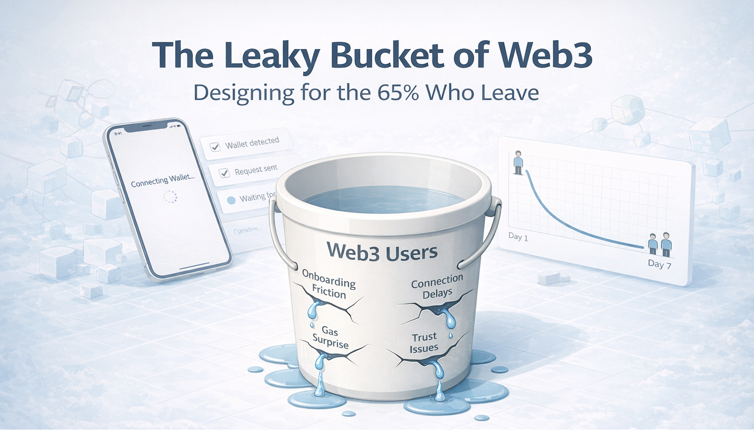 The Leaky Bucket of Web3: Designing for the 65% Who Leave