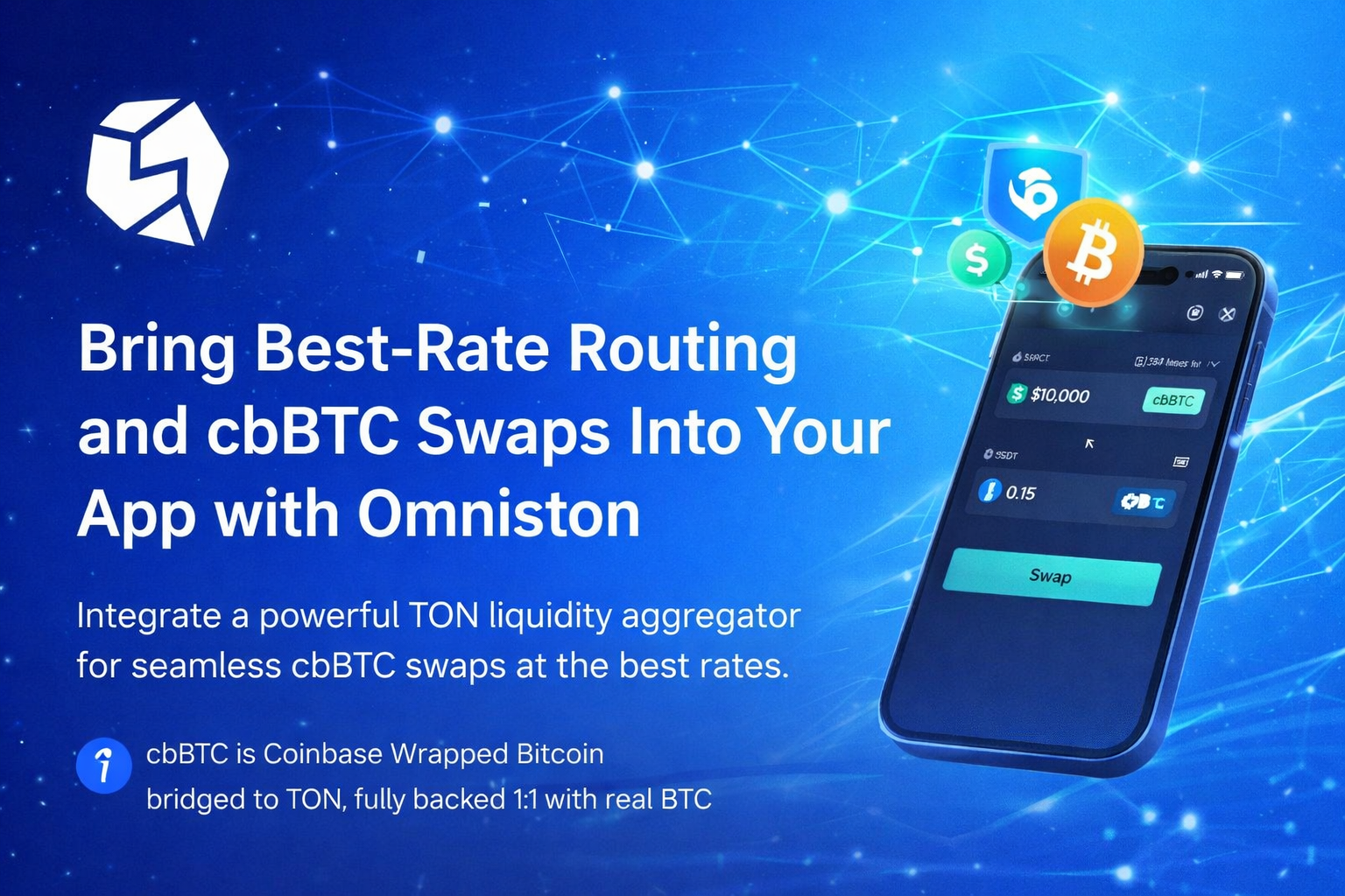 Bring Best-Rate Routing and cbBTC Swaps Into Your App with Omniston