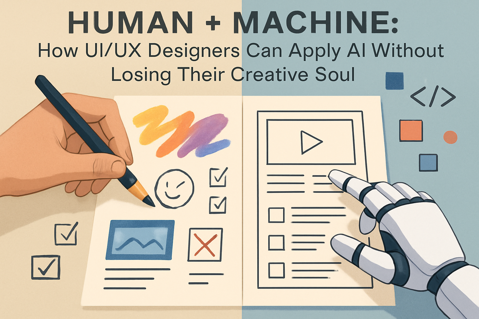 Human + Machine: How UI/UX Designers Can Use AI Without Losing Their Creative Soul