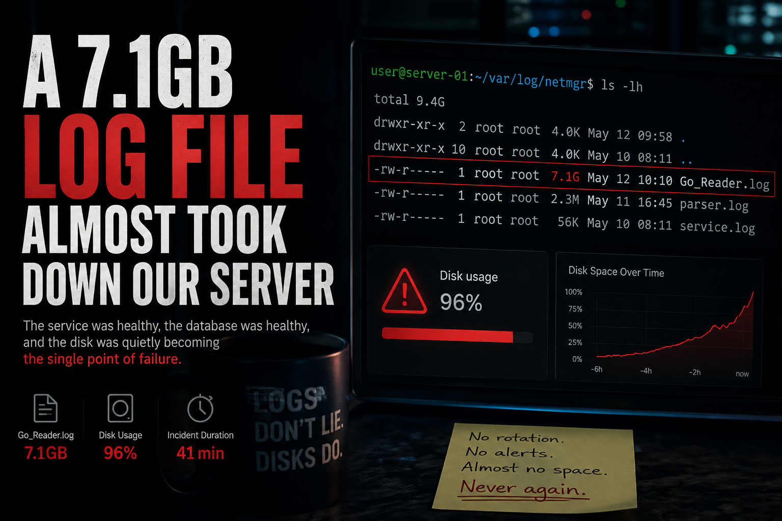A 7.1GB Log File Almost Took Down Our Server