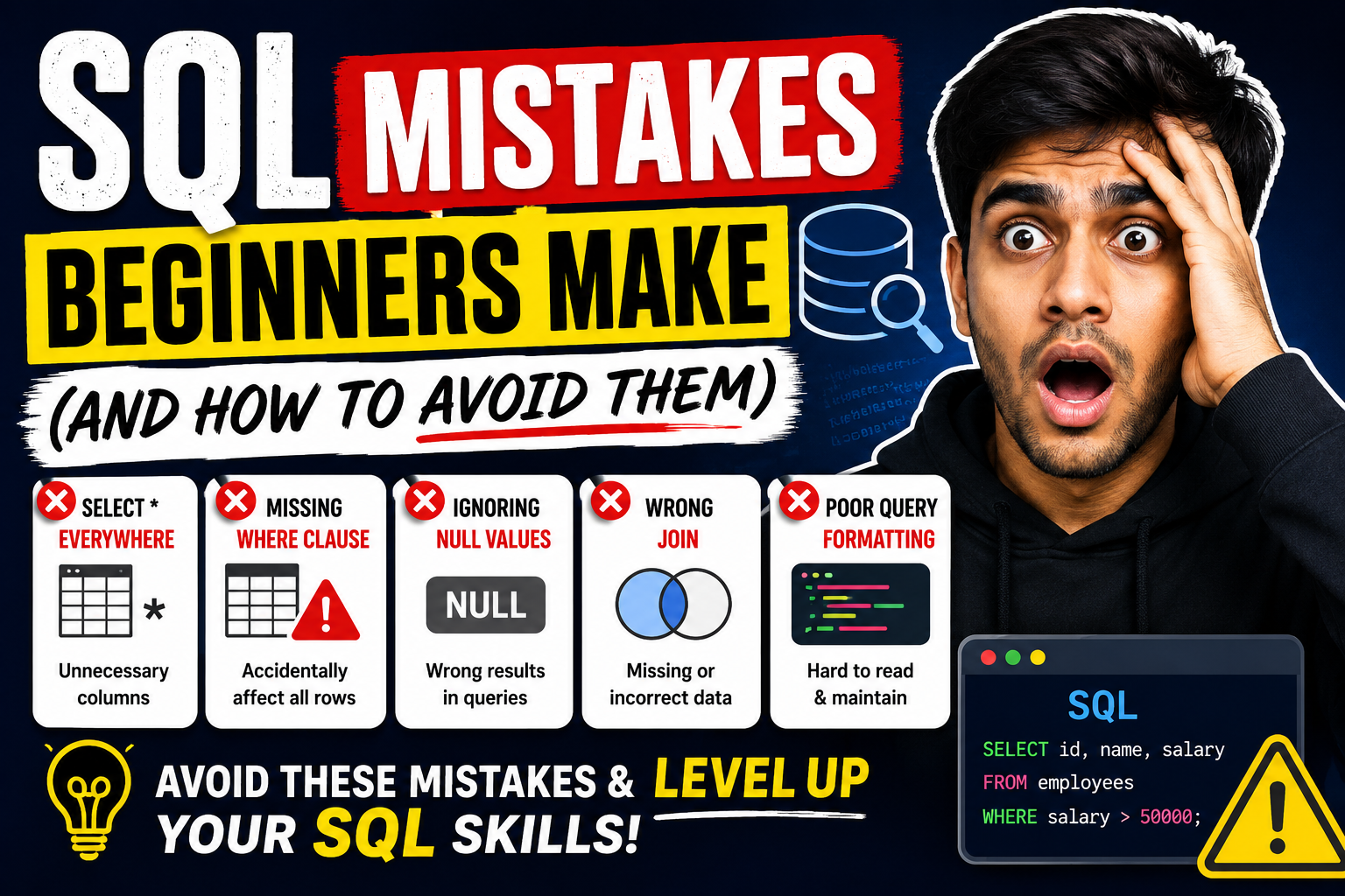 SQL Mistakes Beginners Make (And How to Avoid Them)