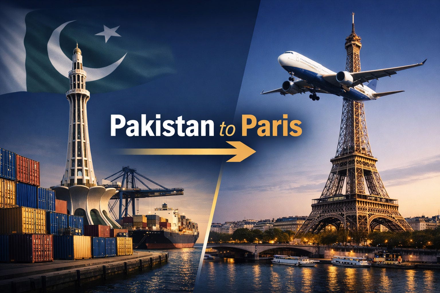 Shipping Pakistan to Paris — Express Air & Sea Freight Solutions
