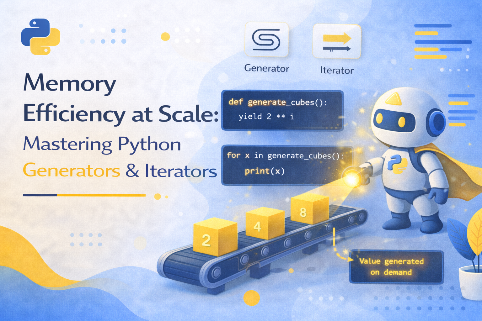 Memory Efficiency at Scale: Python Generators & Iterators