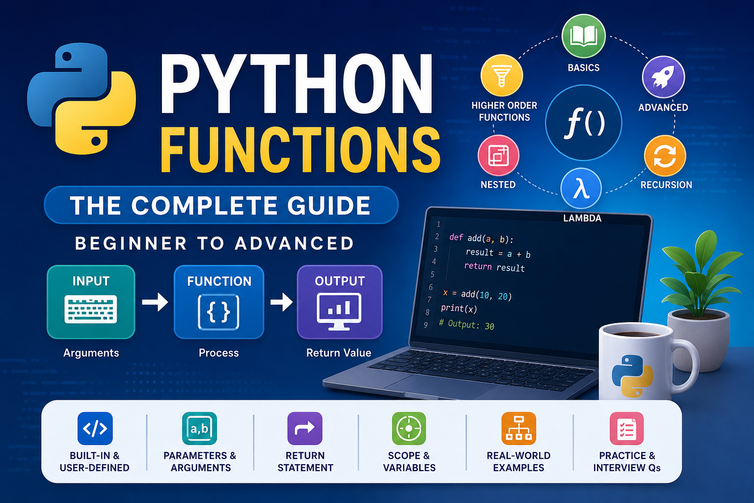 Python Functions: The Complete Beginner to Advanced Guide