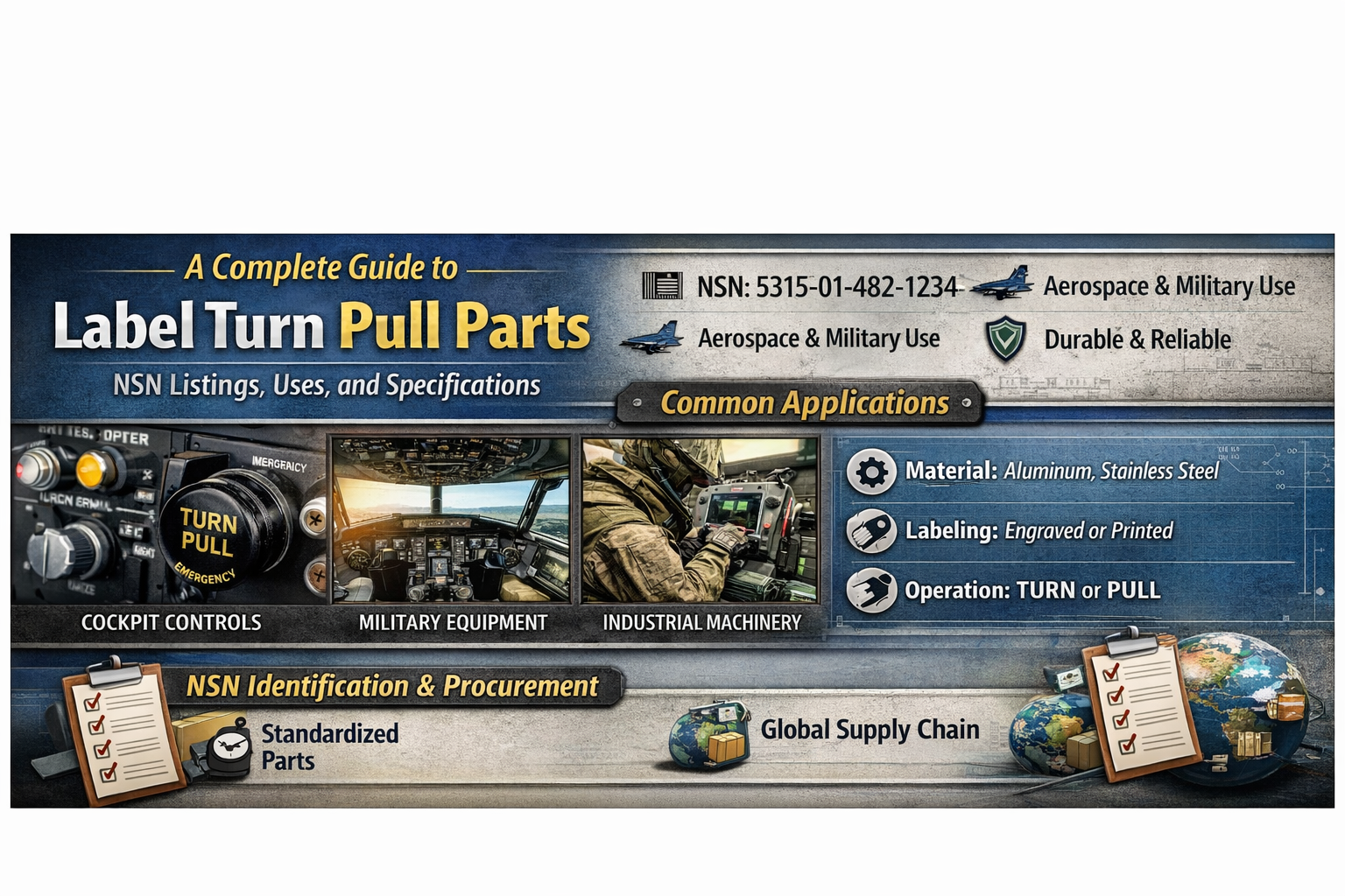 A Complete Guide to Label Turn Pull Parts: NSN Listings Uses and Speci