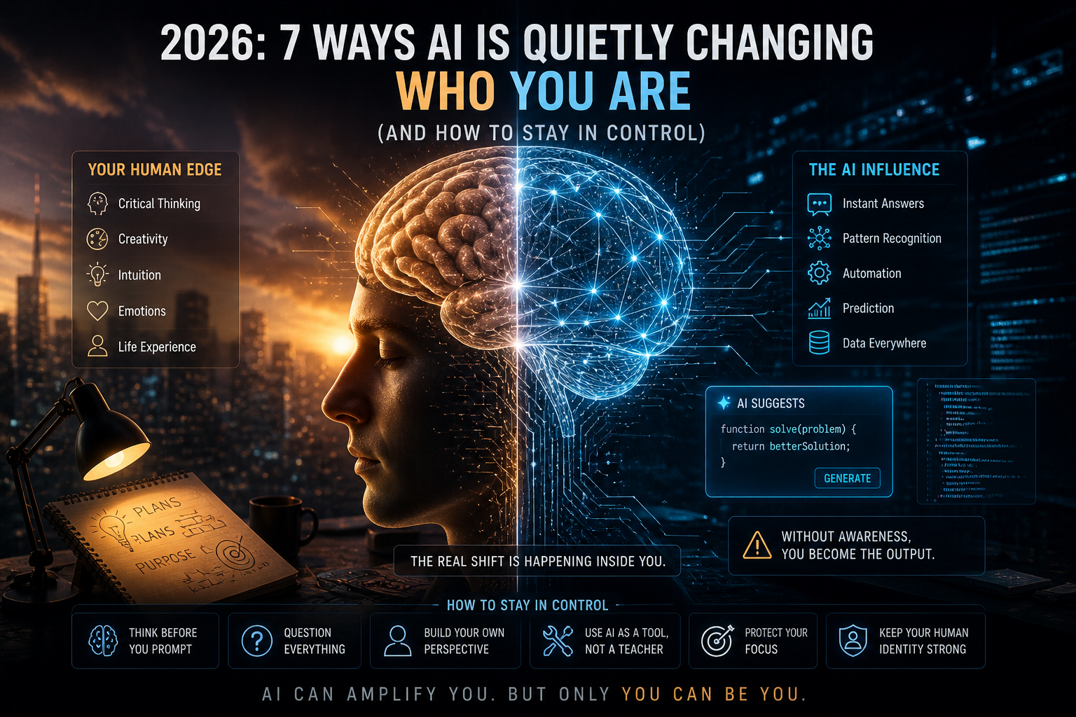 2026: 7 Ways AI Is Quietly Changing Who You Are (And How to Stay in Control)