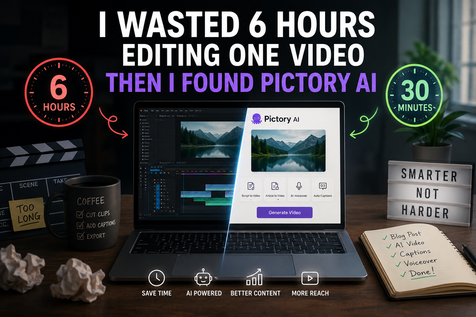 I Wasted 6 Hours Editing One Video — Then I Found Pictory AI