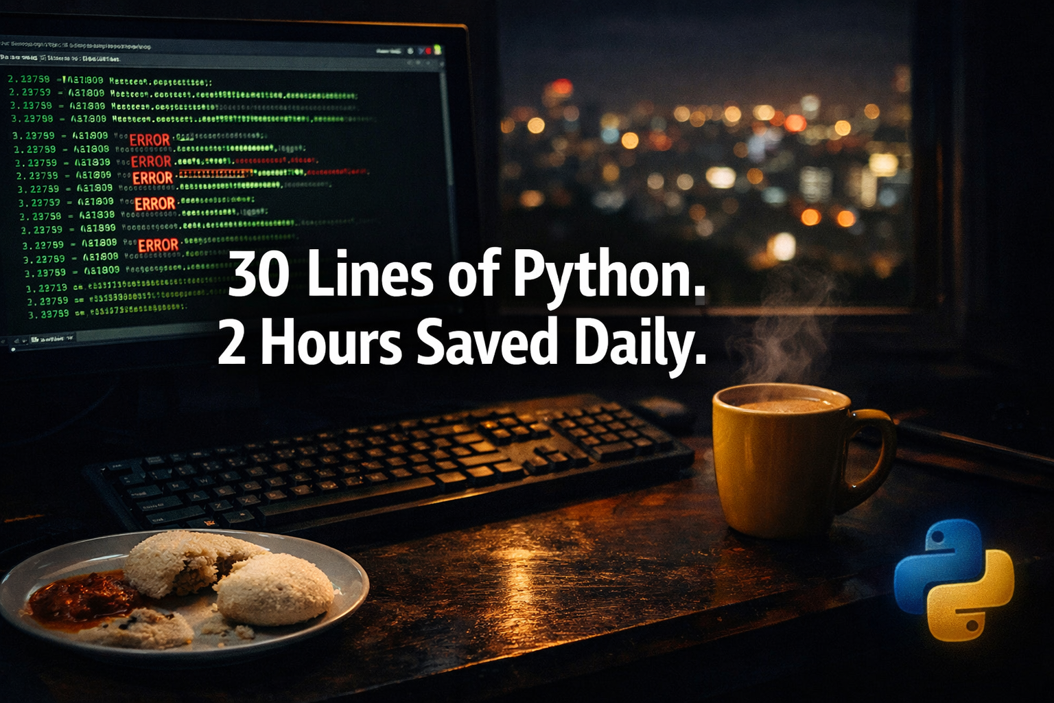 I Was Losing 2 Hours Every Day to a Stupid Problem. A 30-Line Python Script Fixed It.