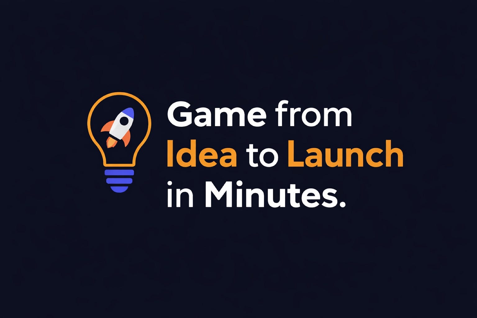 From a single idea… to a full game project in under a minute.
