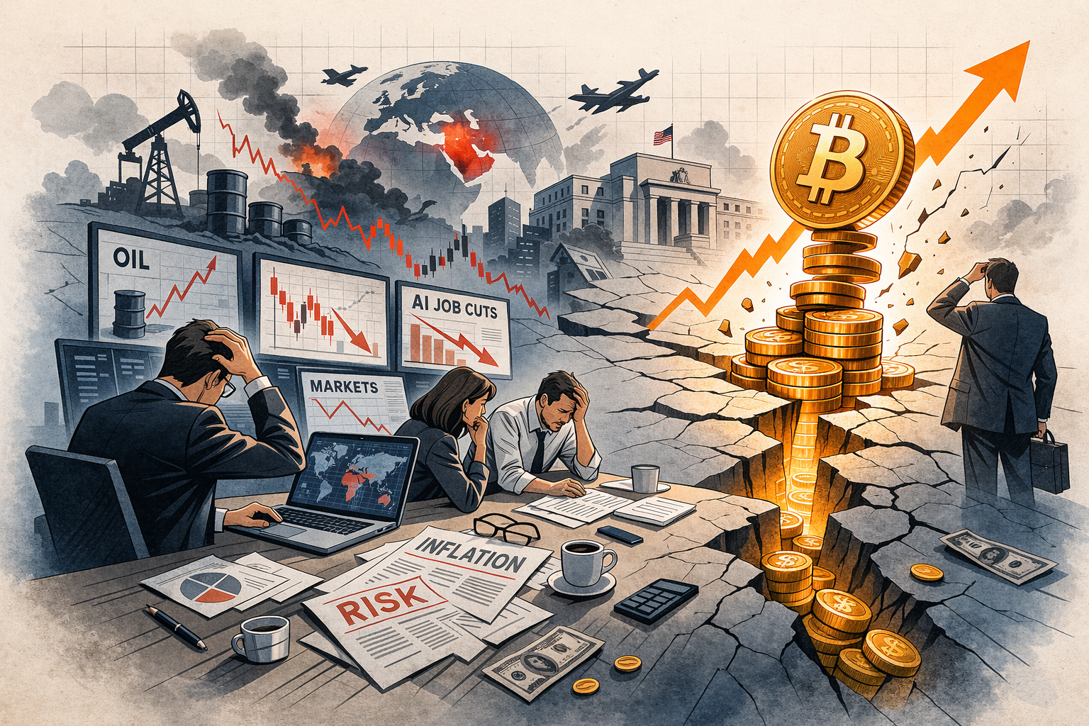 Bitcoin went up while the world was on fire. Nobody in macro has a clean explanation.