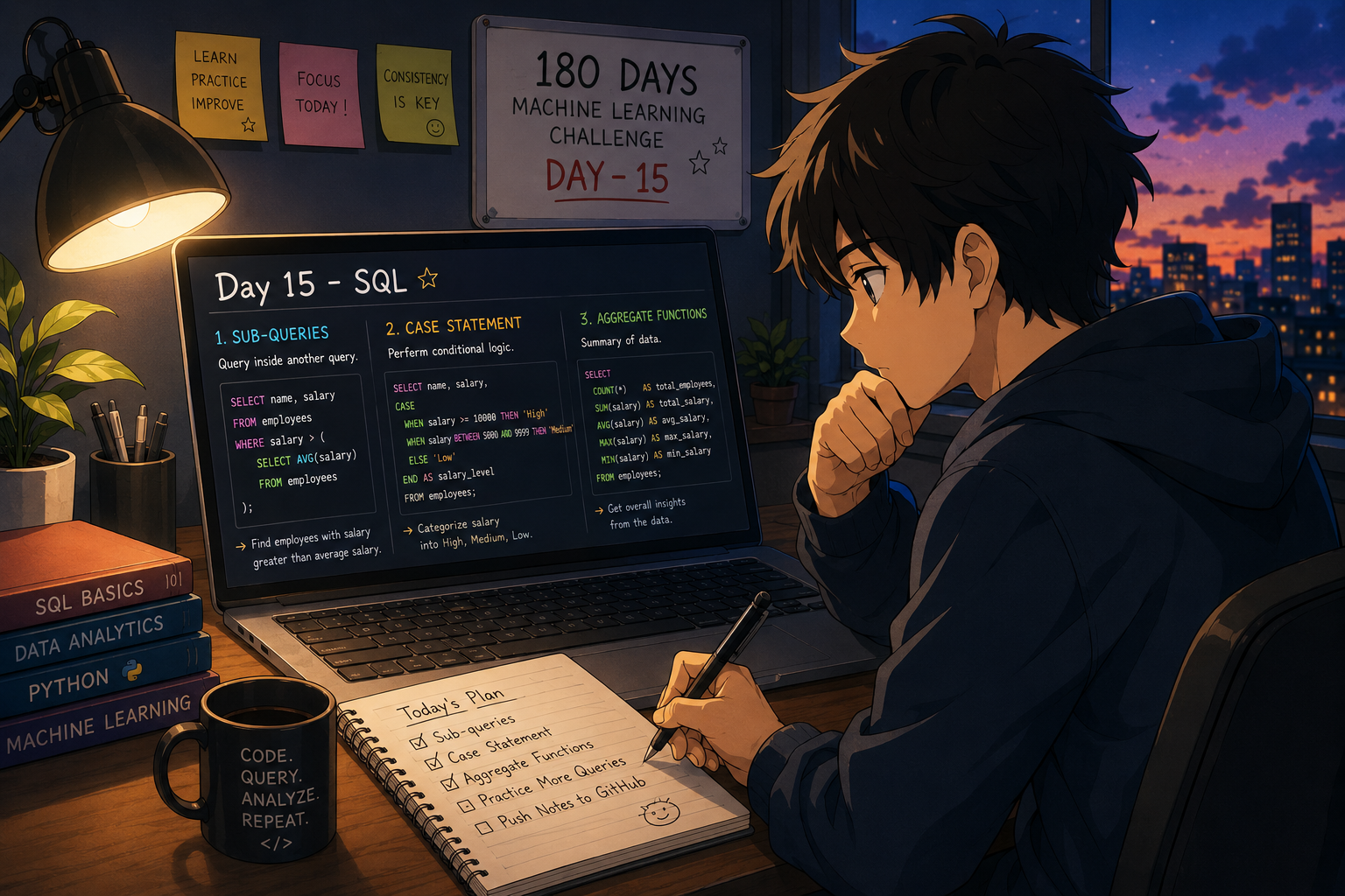 Day 15 of 180 Days of Machine Learning — Understanding SQL Beyond Basic Queries