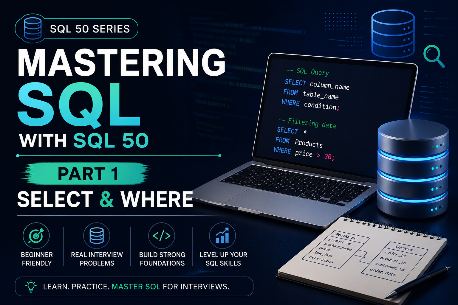 Mastering SQL with LeetCode SQL 50 (Part 1): SELECT & WHERE Explained