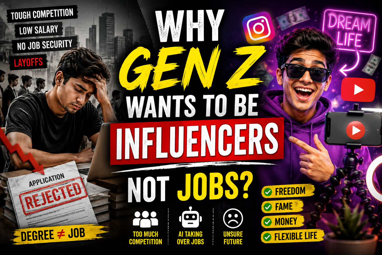 Why Gen-Z Wants to Become a Content Creator ?
