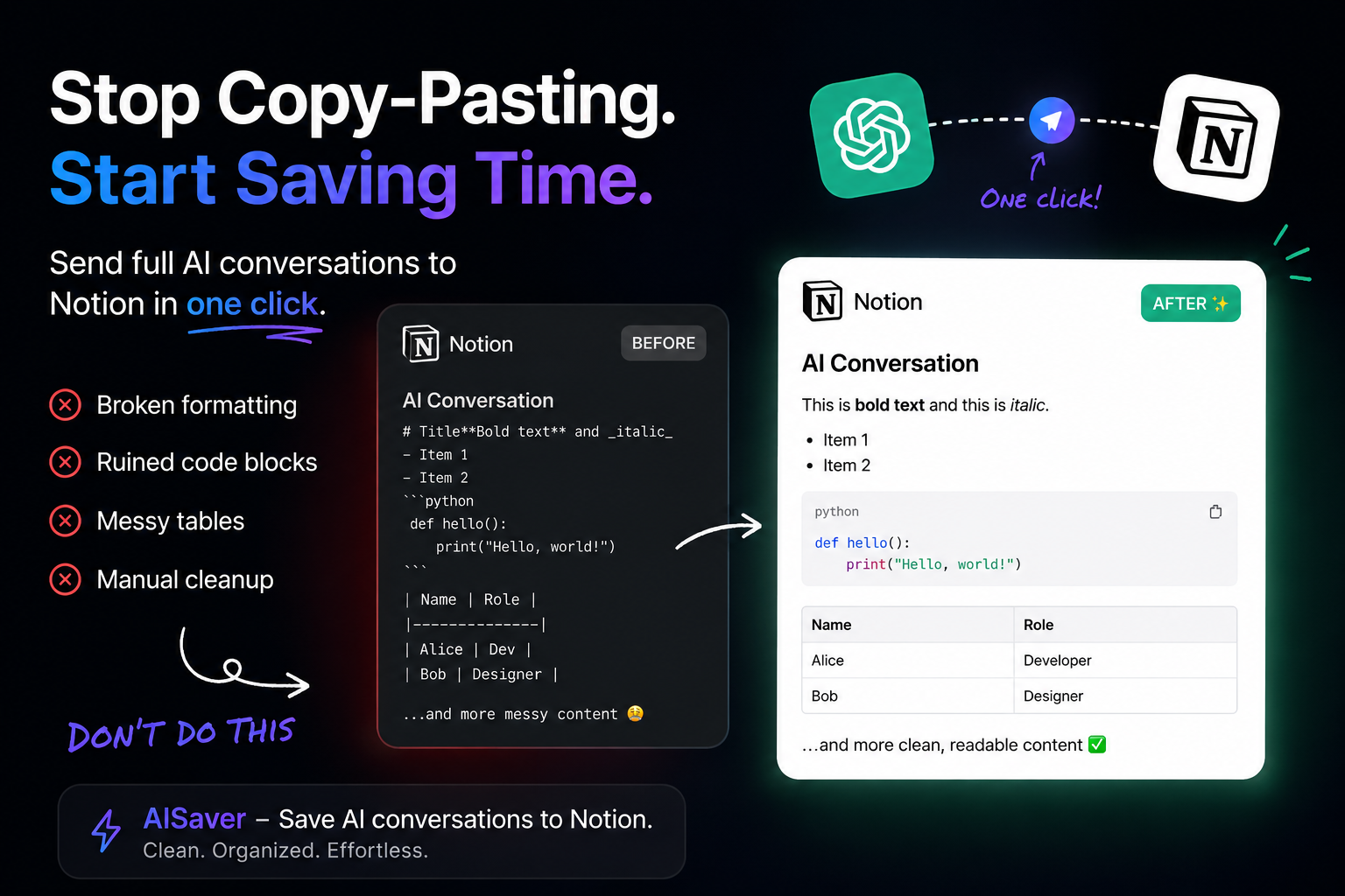 Stop Copy-Pasting ChatGPT Answers Into Notion