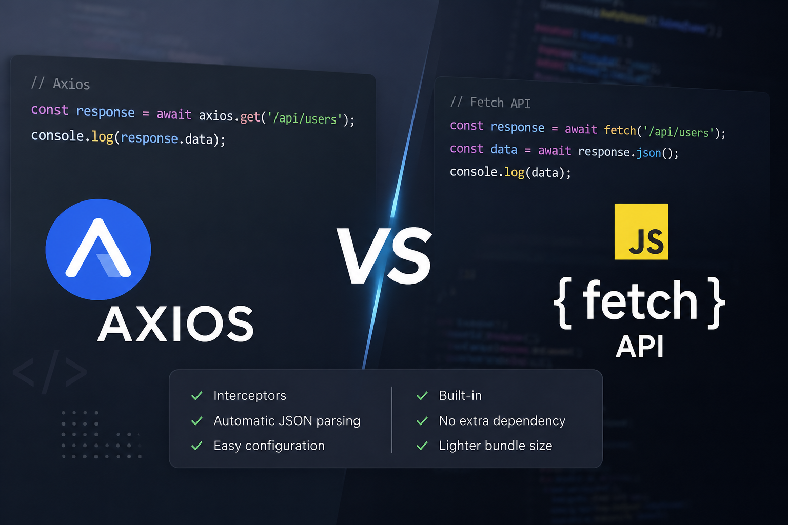 Dari Axios ke Fetch API: Mana yang Sebaiknya Dipilih?