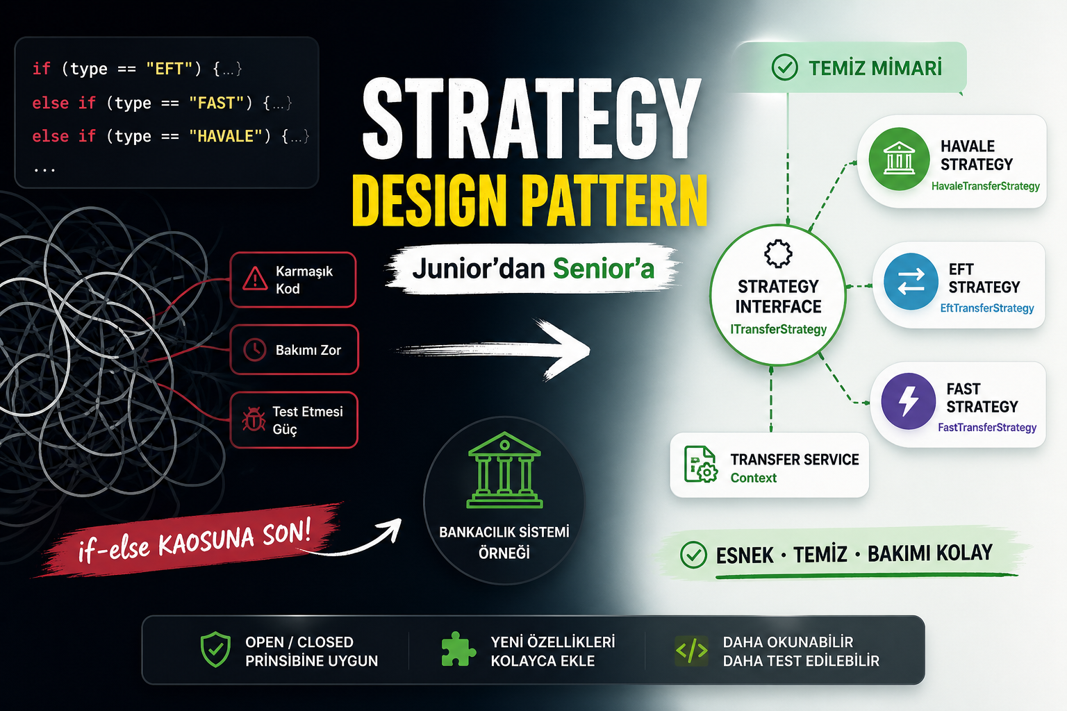 Junior’dan Senior’a: Strategy Design Pattern
