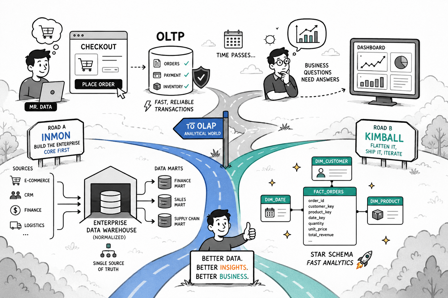 Most Data Engineers Learn OLTP and OLAP the Wrong Way
