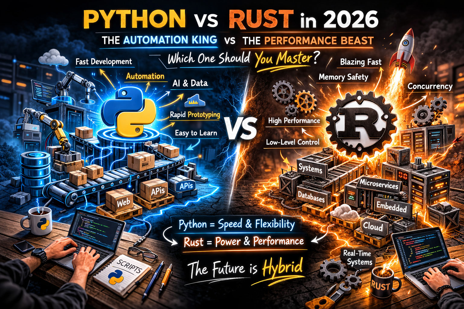 Python vs Rust in 2026: The Automation King vs The Performance Beast