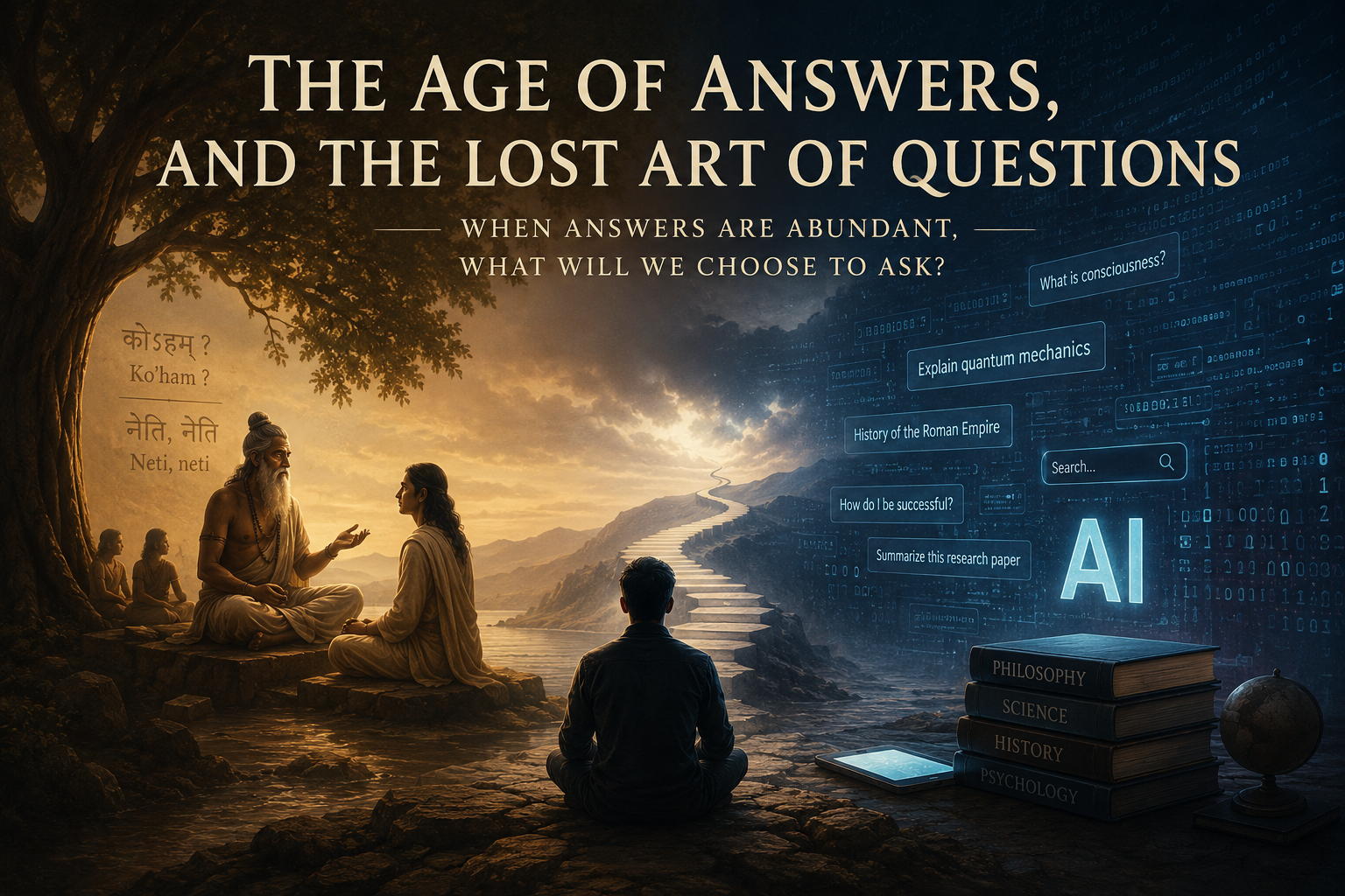 The age of answers, and the lost art of questions