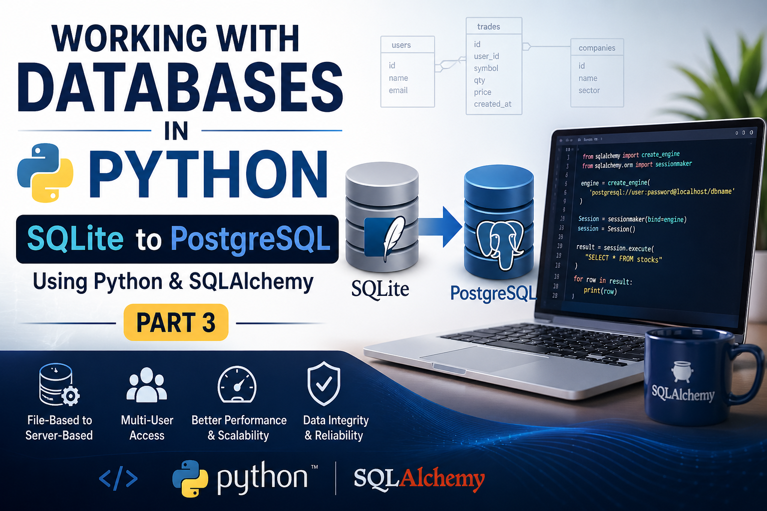 Working with Databases in Python : SQLite to PostgreSQL Using Python & SQLAlchemy— Part 3