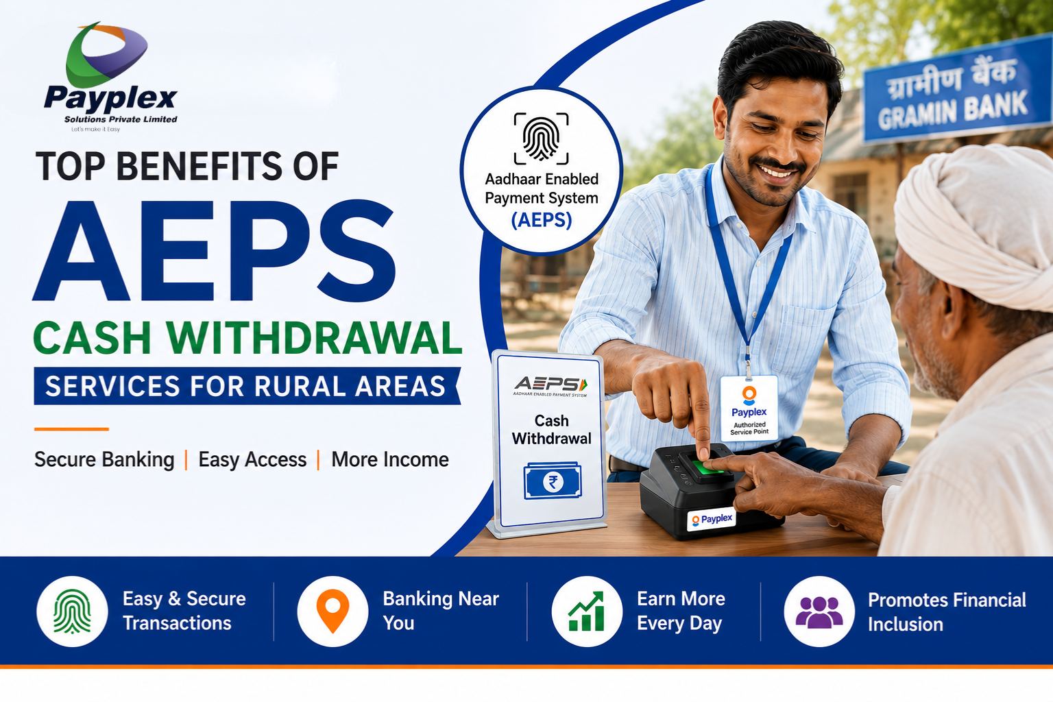 Top Benefits of AEPS Cash Withdrawal Services for Rural Areas in India