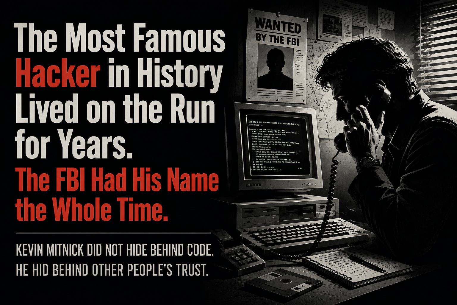The Most Famous Hacker in History Lived on the Run for Years.