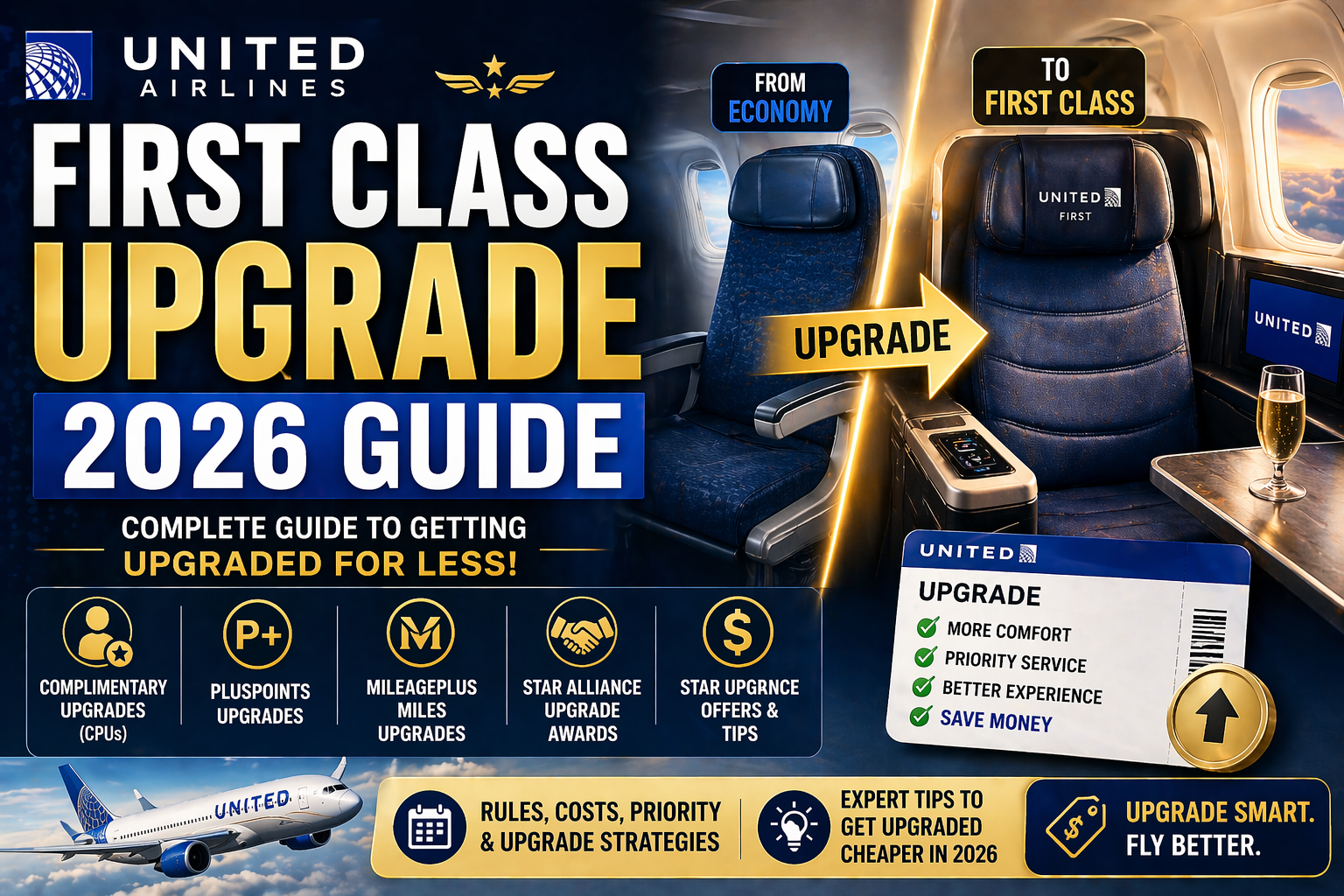 United Airlines First Class Upgrade 2026: Complete Guide to Getting Up