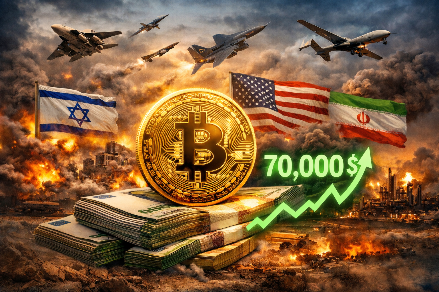 Bitcoin Breaks Above $70,000 as Global Tensions Rise: Is “Digital Gold” Returning?