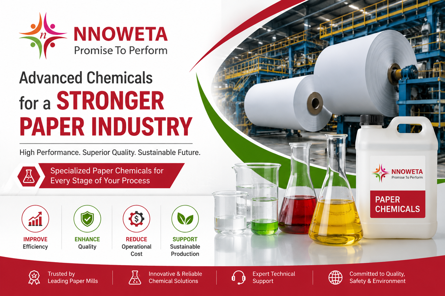 Why Nnoweta Chemicals is Recognized as the Best Paper Chemicals Manufacturer in India