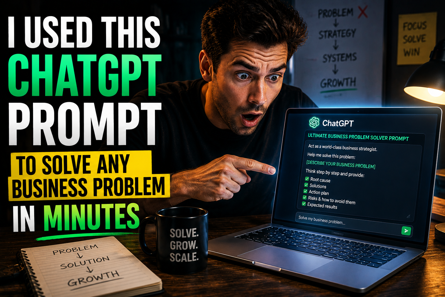 I Used This ChatGPT Prompt to Solve Any Business Problem in Minutes