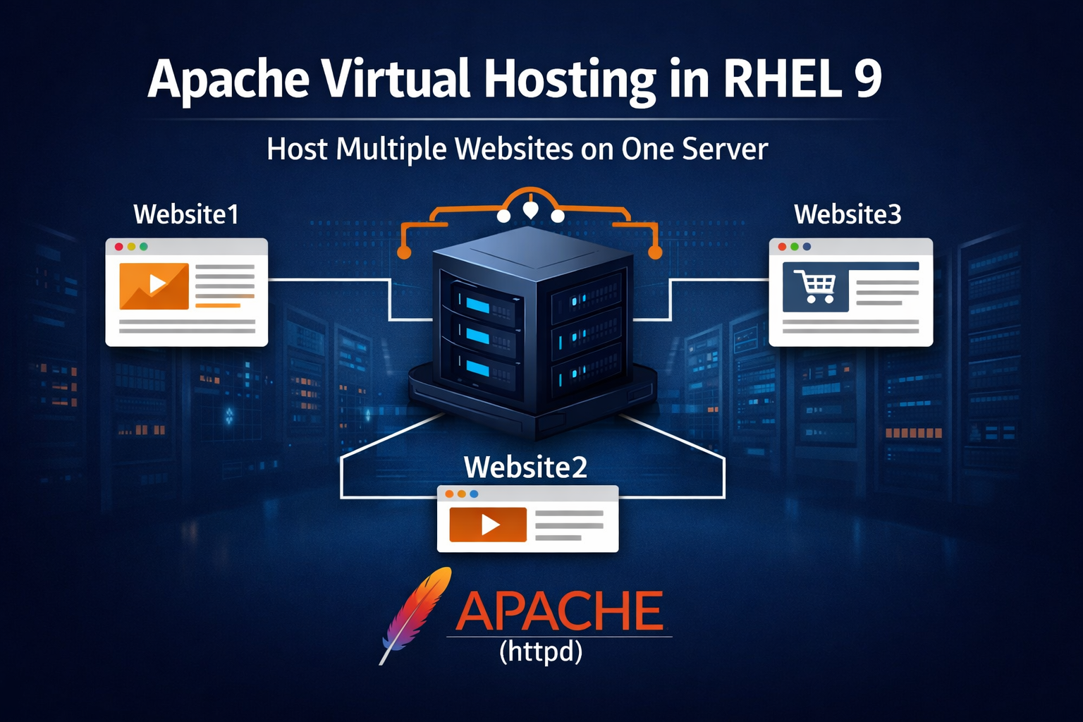How to Host Multiple Websites on a Single Server Using Apache in RHEL 9