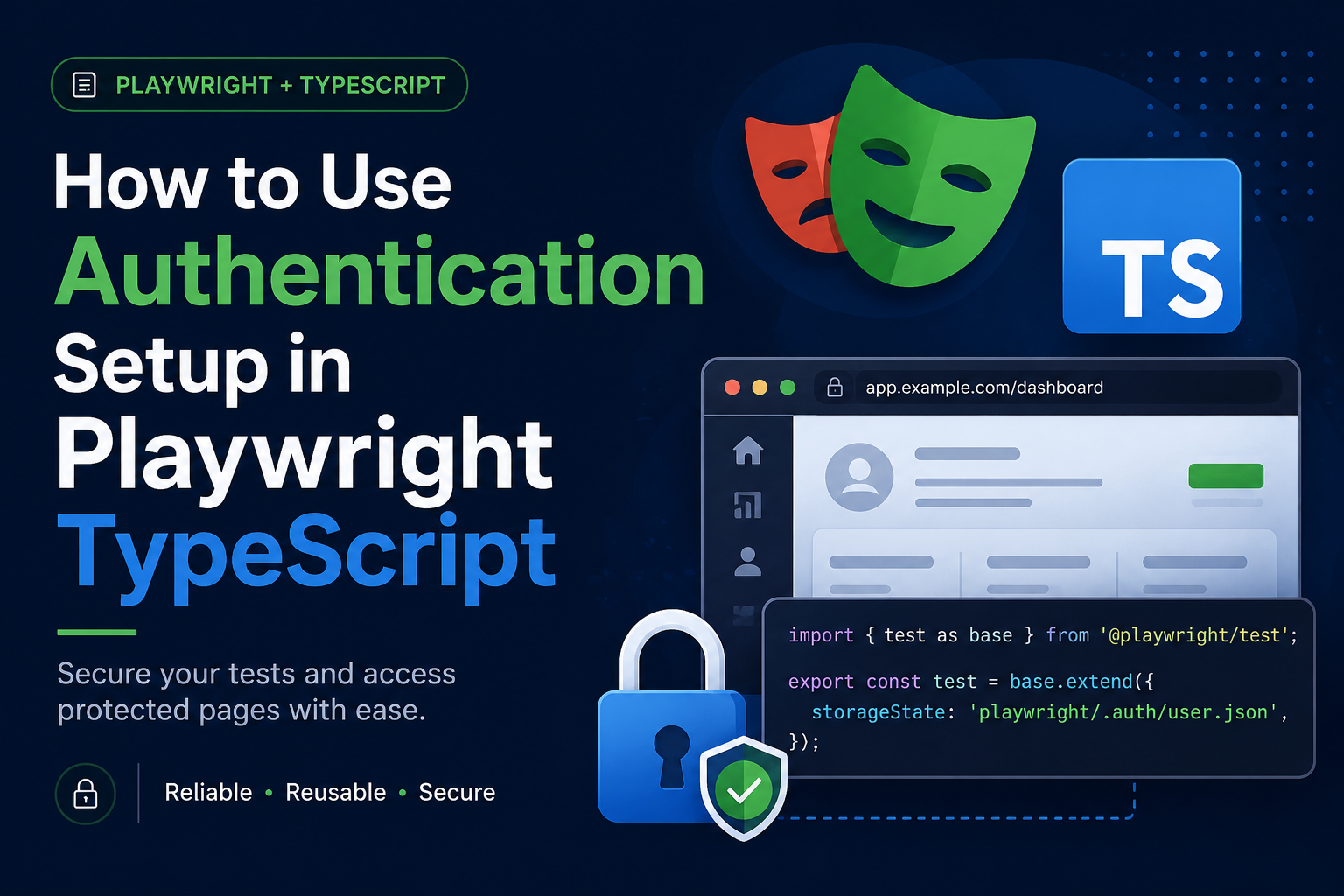 How to use Authentication setup in Playwright TypeScript