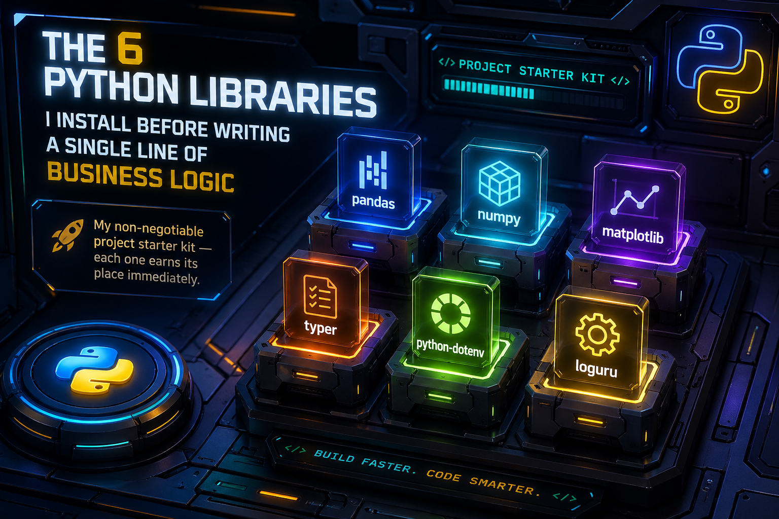 The 6 Python Libraries I Install Before Writing a Single Line of Business Logic