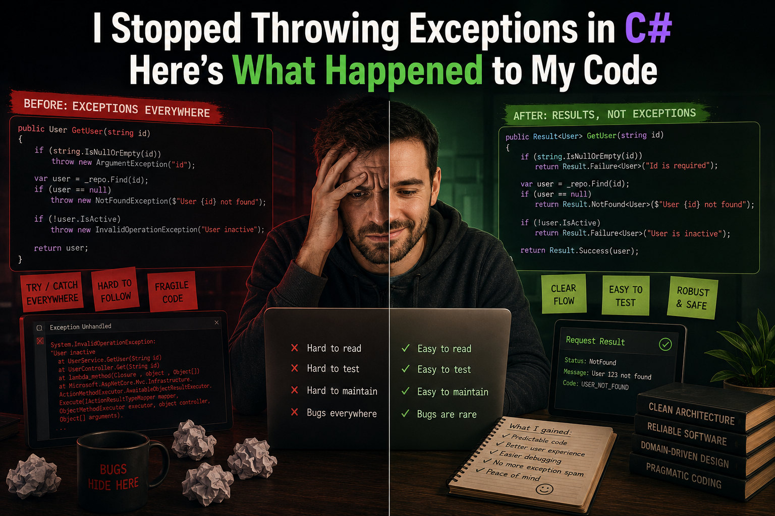 I Stopped Throwing Exceptions in C# Here’s What Happened to My Code