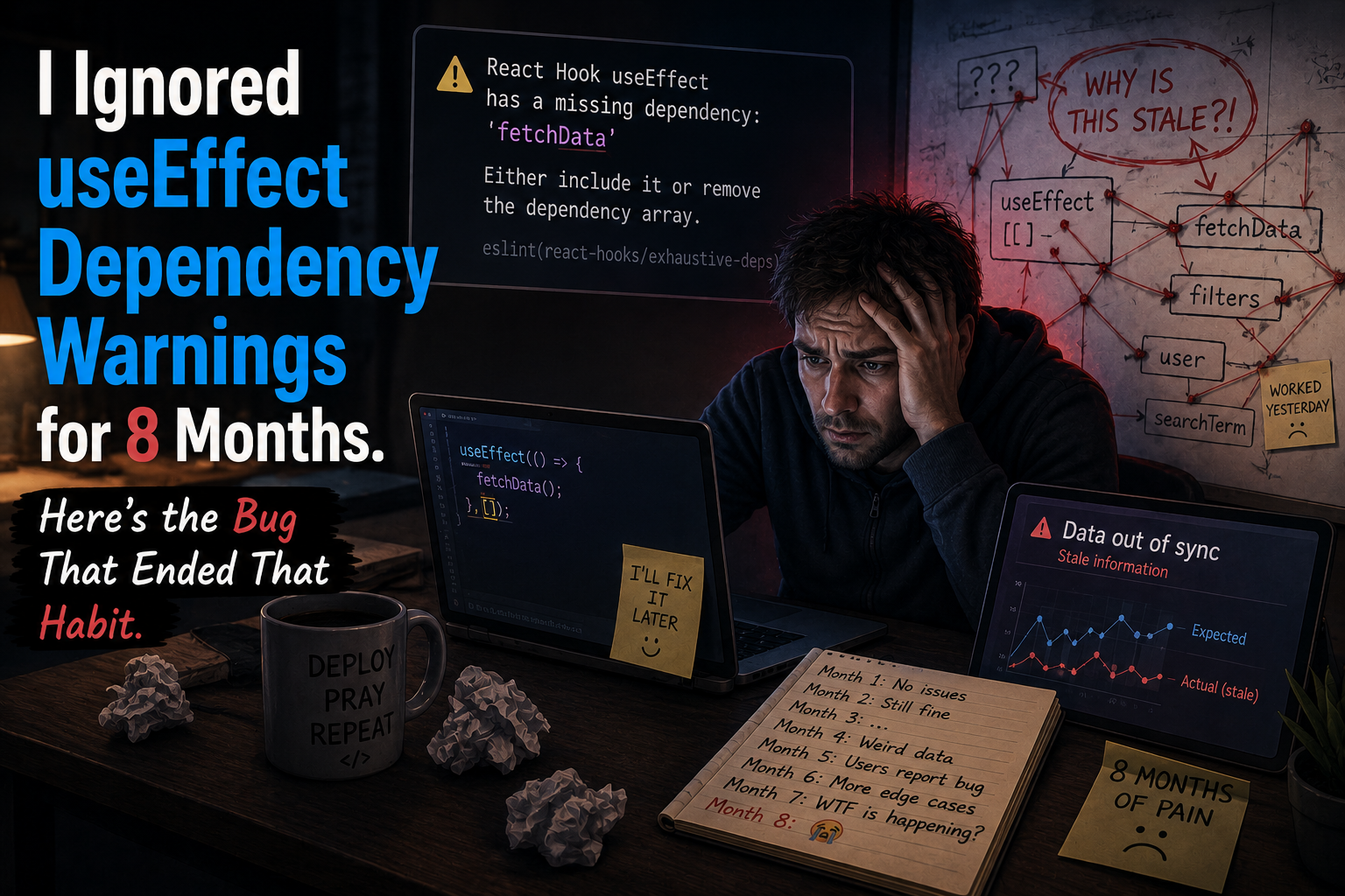 I Ignored useEffect Dependency Warnings for 8 Months. Here’s the Bug That Ended That Habit.