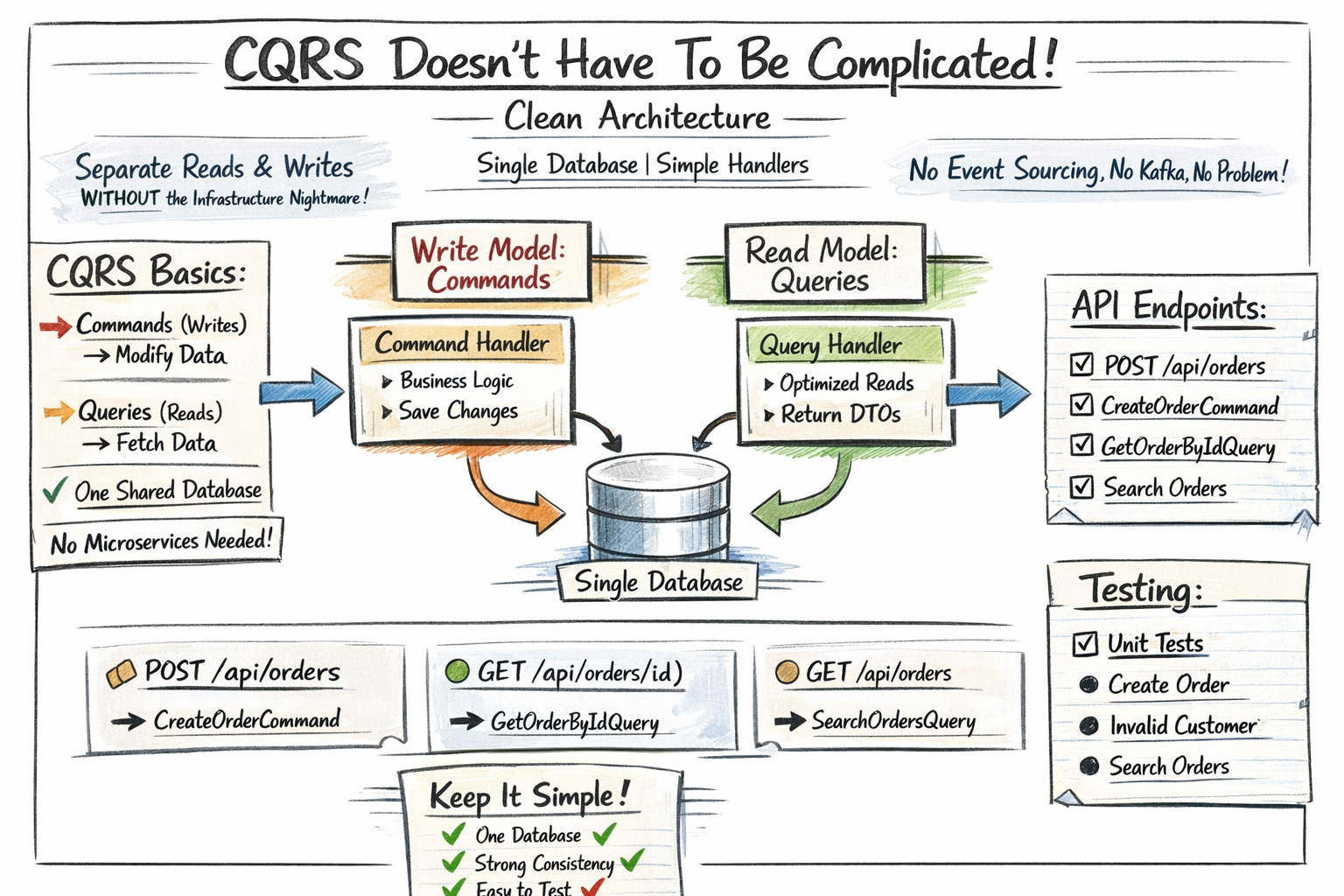 CQRS Doesn’t Have To Be Complicated | Clean Architecture