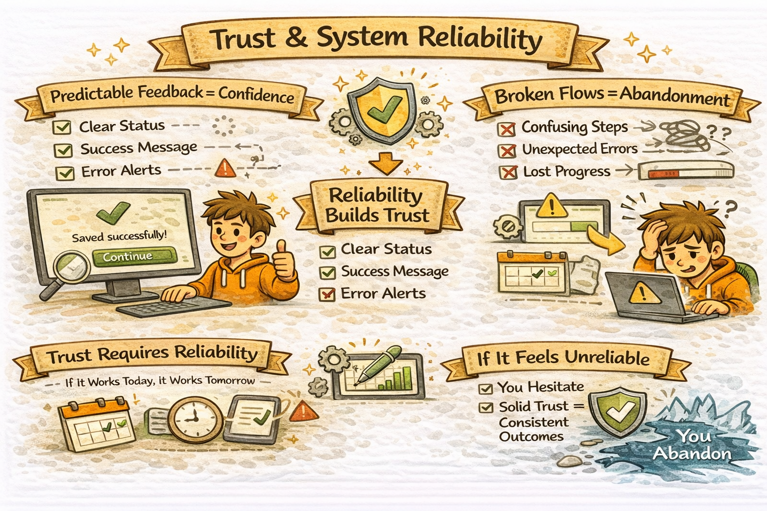 What UX design taught me about trust, reliability, and why I return to what feels steady