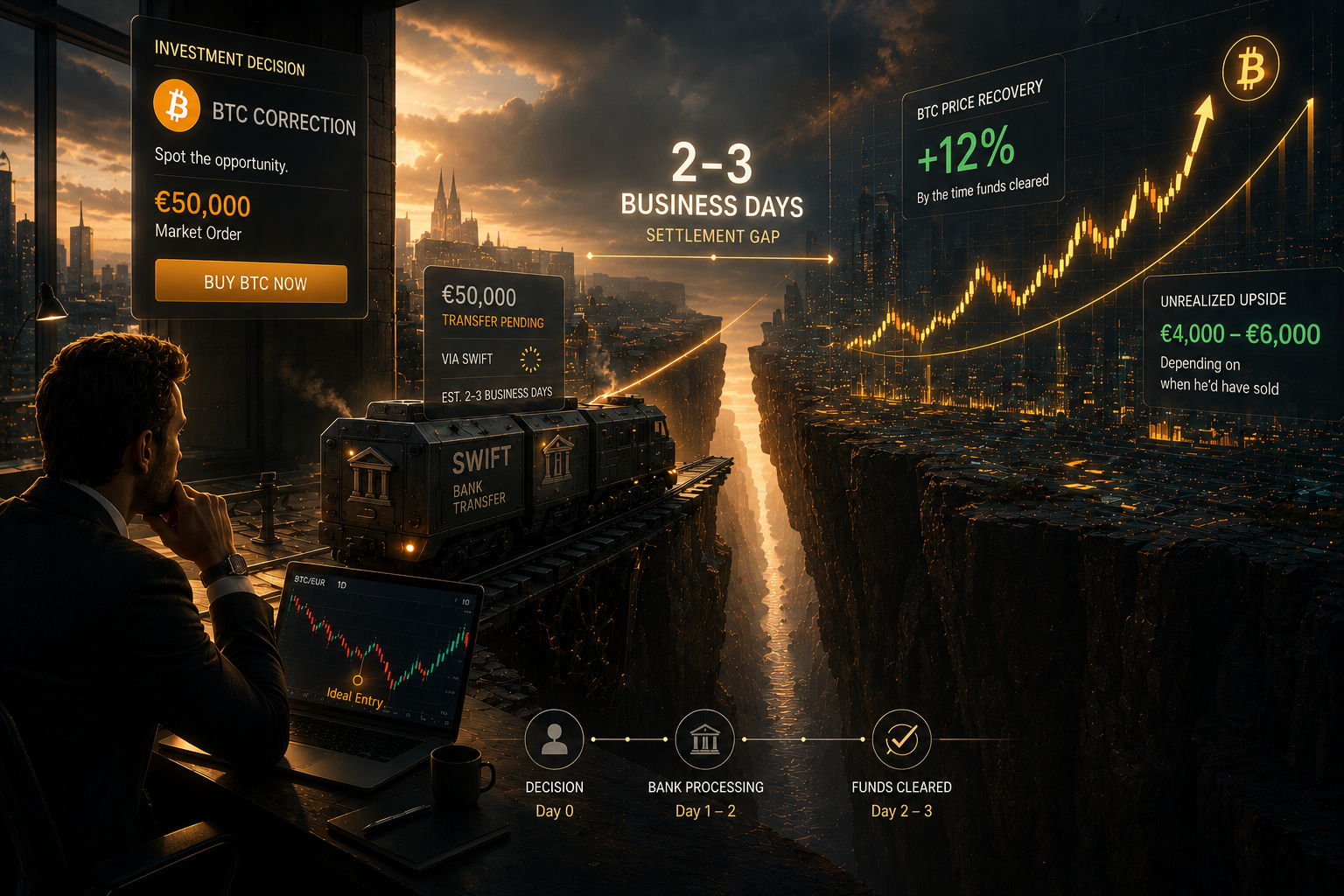He Had €50,000 Ready to Buy the Dip. The Bank Had Other Plans.