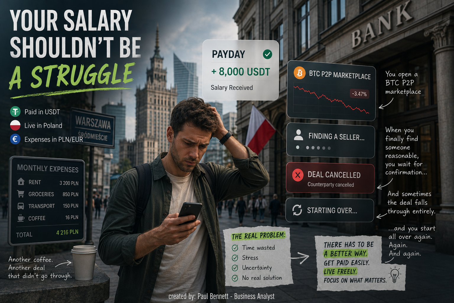 Getting Paid in Crypto Is Great — Until It’s Payday